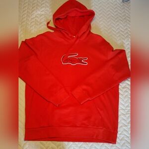Lacoste Men's Red Hoodie